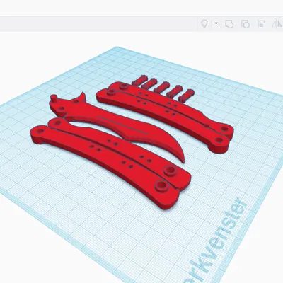 Dao bướm 3D (Butterfly Knife / Balisong)