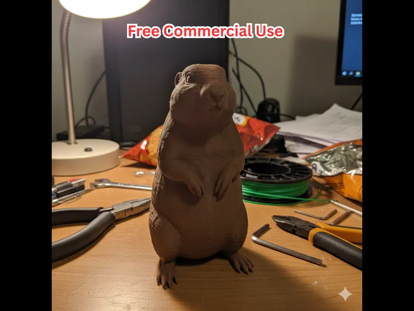 Tượng Prairie Dog hiện thực – Động vật hoang dã vùng đồng bằng - Image 1