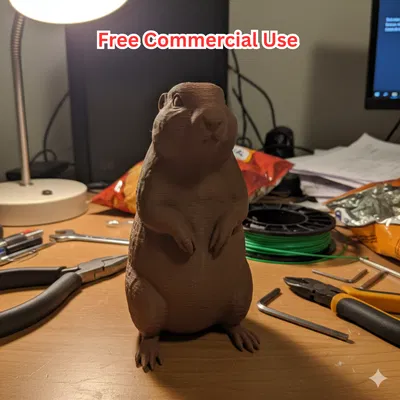 Tượng Prairie Dog hiện thực – Động vật hoang dã vùng đồng bằng