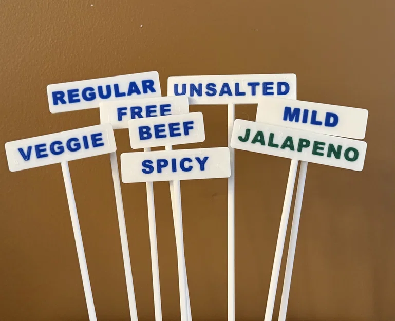 Food Signs - Bảng cắm đồ ăn (Sign on a stake) - Image 1