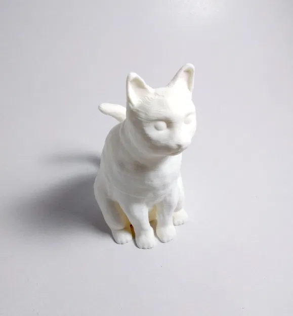 Mèo Ngồi Điêu Khắc (Sculpted Sitting Cat) - Image 1