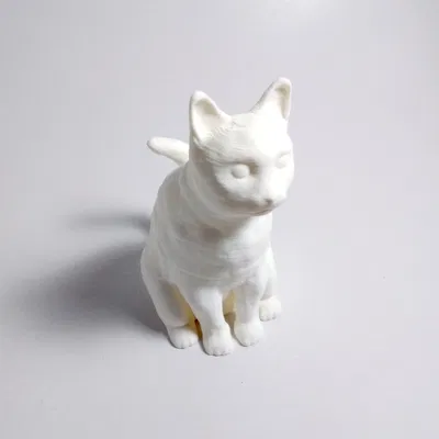 Mèo Ngồi Điêu Khắc (Sculpted Sitting Cat)