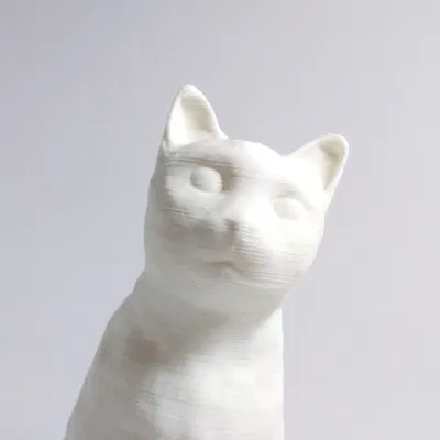 Mèo Ngồi Điêu Khắc (Sculpted Sitting Cat)