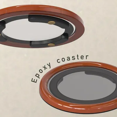 Khuôn Lót Ly Hiện Đại “Sleek Coaster Mold”