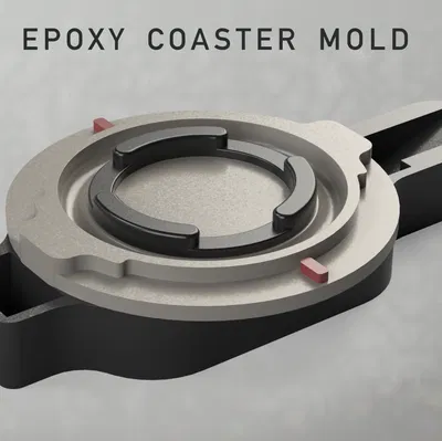 Khuôn Lót Ly Hiện Đại “Sleek Coaster Mold”