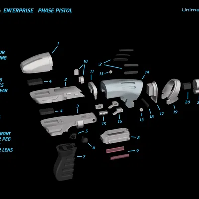 Star Trek: Enterprise Phase Pistol – Súng phase pistol của Starfleet (Archer)