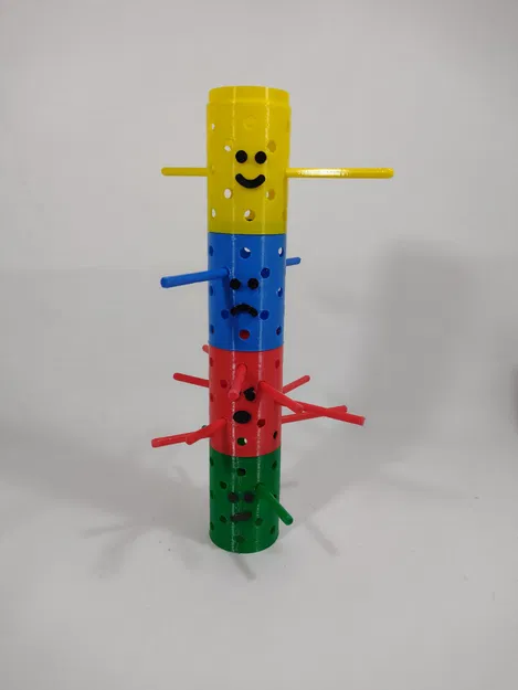 Trò chơi giáo dục: Xếp chồng ống trụ (Stacking Cylinders - Didactic Game) - Image 2