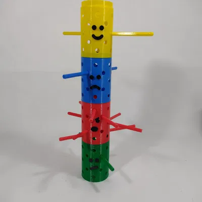 Trò chơi giáo dục: Xếp chồng ống trụ (Stacking Cylinders - Didactic Game)