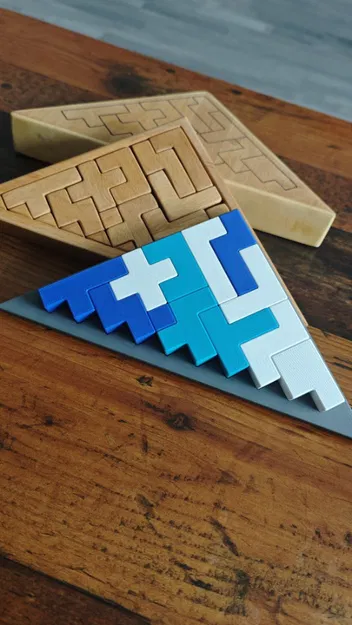 Dreieck-Logik - Triangle Logic (Puzzle xếp tam giác 12 mảnh, 2 khung) - Image 1