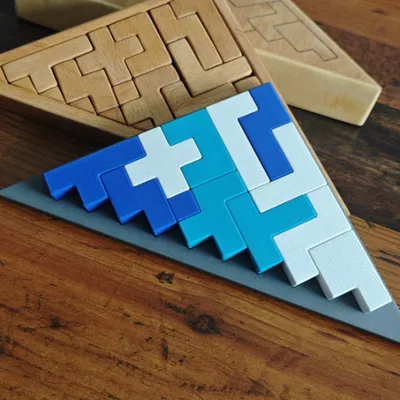 Dreieck-Logik - Triangle Logic (Puzzle xếp tam giác 12 mảnh, 2 khung)