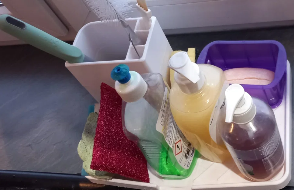 Organizer khay thoát nước bồn rửa bếp (Waschbecken-Küche-Abtropfwanne-Organizer) - Image 2