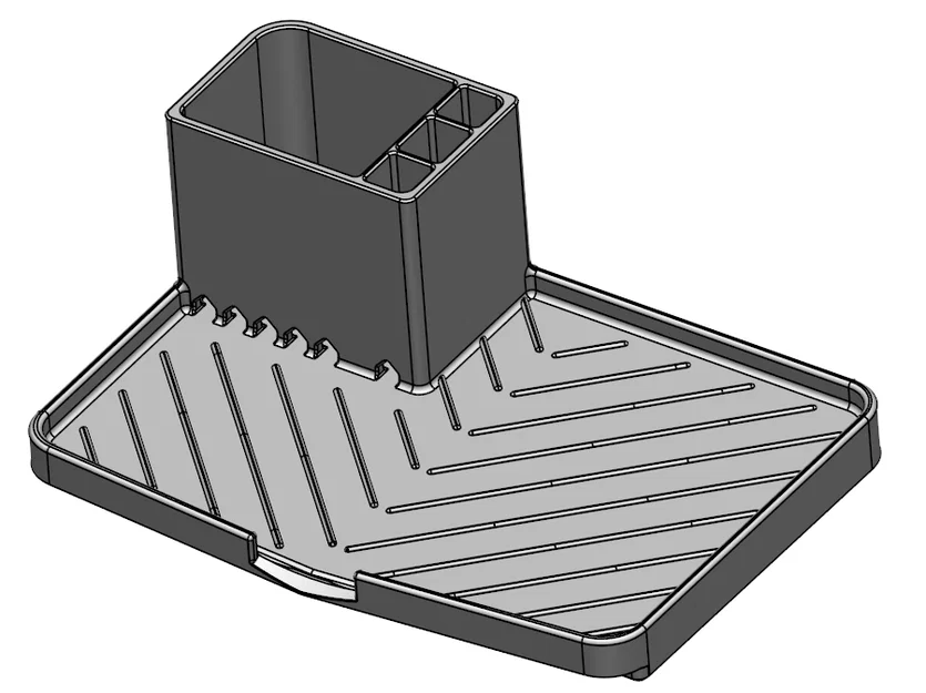 Organizer khay thoát nước bồn rửa bếp (Waschbecken-Küche-Abtropfwanne-Organizer) - Image 7