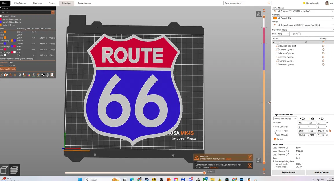 Bảng hiệu Route 66 (Route 66 Sign) 3D - Image 1