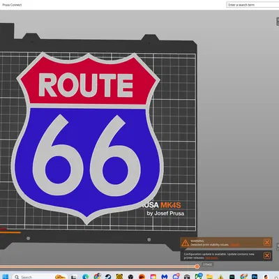 Bảng hiệu Route 66 (Route 66 Sign) 3D