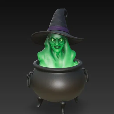 Phù thủy bị ném vào cái vạc