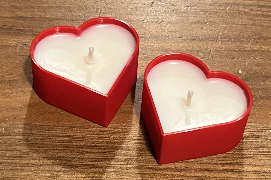 Nến tealight hình trái tim (Hearty tea candle) - Image 1