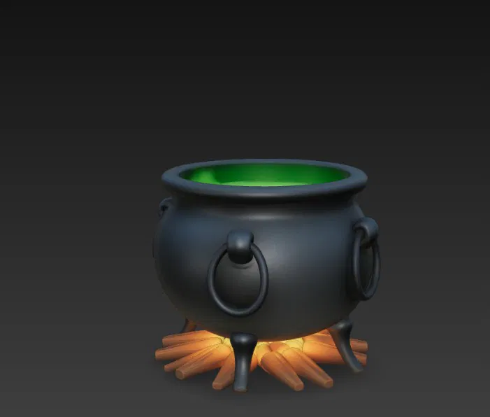 Vạc phù thủy đang cháy lửa - Image 2