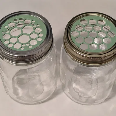 Nắp Mason Jar Cắm Hoa (Flower Arranging Mason Jar Lid)