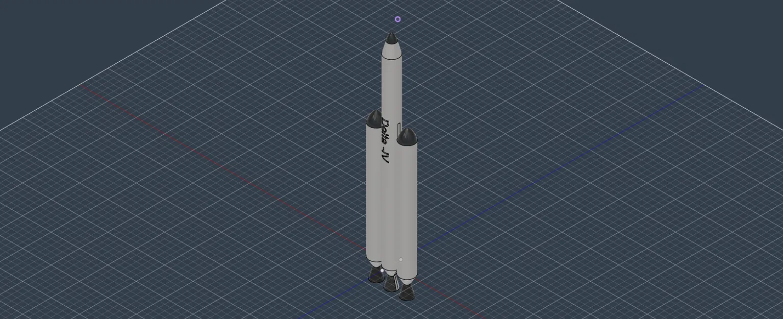 Delta -IV(Heavy) – Mô hình tỉ lệ 1:200 - Image 1