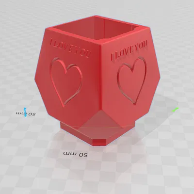 Ống đựng bút lãng mạn (Porta lápices romántico)