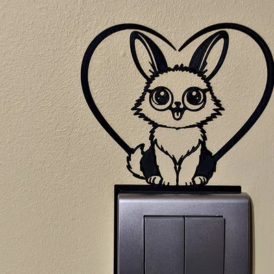 Love Bunny – Trang trí công tắc đèn Valentine