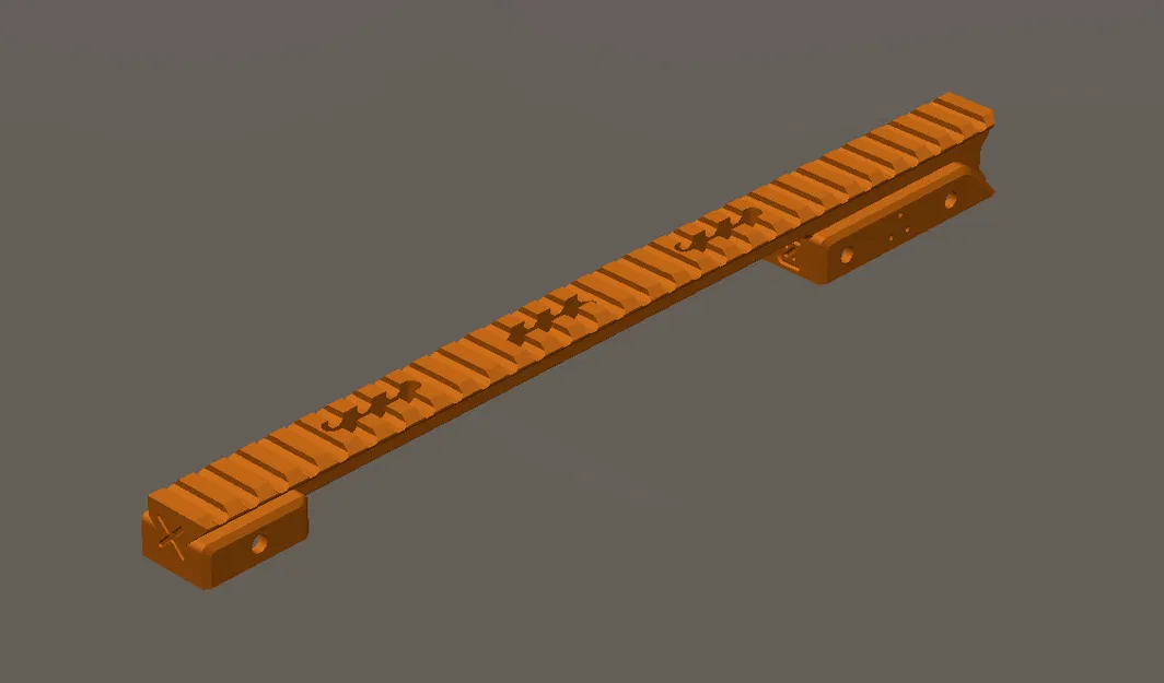 ZWQ S400 - Thanh Picatinny Low Profile - Image 1