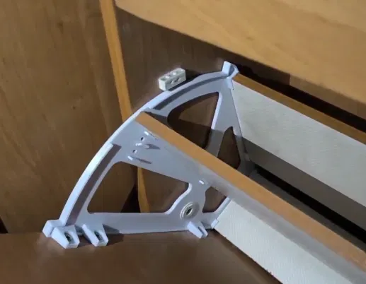 Bản lề ngăn lật cho kệ giày (Shoe rack flip drawer hinge) - Image 1