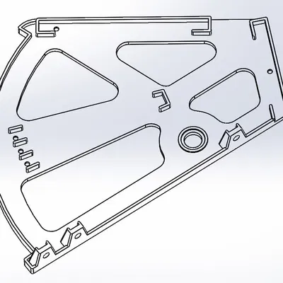 Bản lề ngăn lật cho kệ giày (Shoe rack flip drawer hinge)
