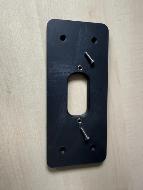 Tấm đế lắp Ubiquiti Doorbell G4 Pro (Wifi) lên gang box (mounting base plate) - Image 3