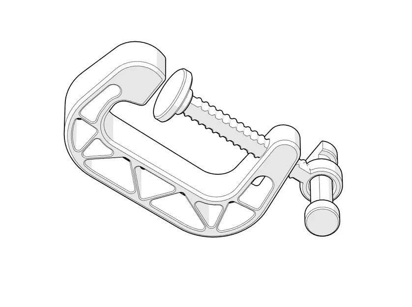 Kẹp (Clamp) 60mm - In STL Không Cần Support - Image 3