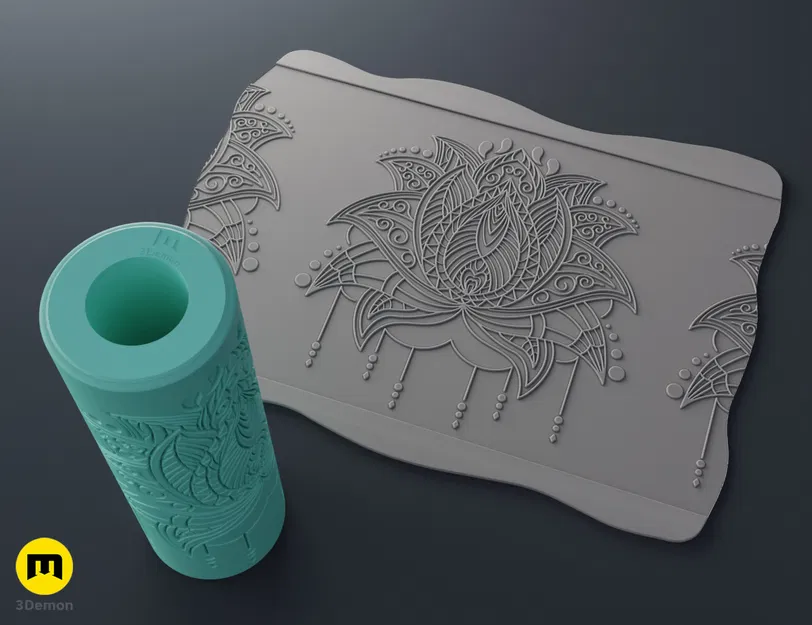 Texture Rollers - Mandalas #6 (Con lăn tạo vân Mandalas #6) - Image 3