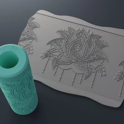 Texture Rollers - Mandalas #6 (Con lăn tạo vân Mandalas #6)