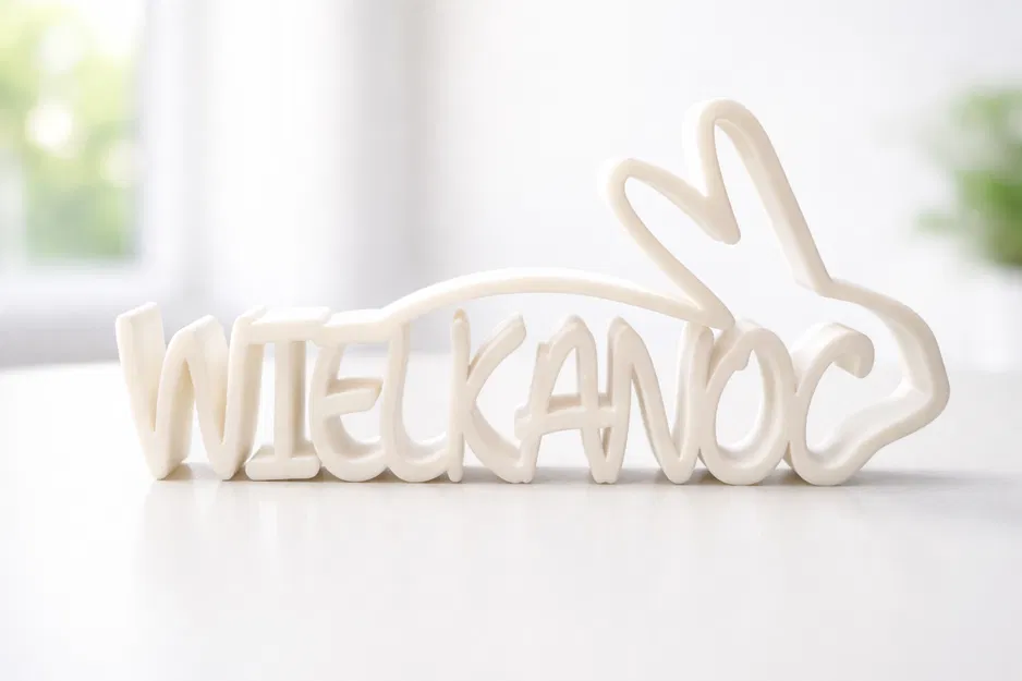 Chữ 3D “Wielkanoc” Phục Sinh kèm tai thỏ – 5 mẫu decor - Image 2