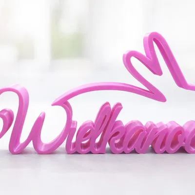 Chữ 3D “Wielkanoc” Phục Sinh kèm tai thỏ – 5 mẫu decor