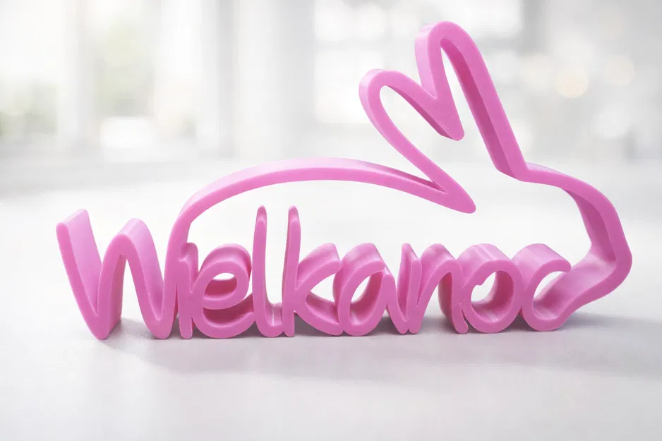 Chữ 3D “Wielkanoc” Phục Sinh kèm tai thỏ – 5 mẫu decor - Image 4