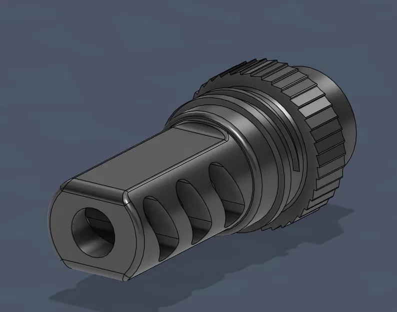 Muzzle brake 3 cổng cho airsoft (14mm CCW) - Image 1