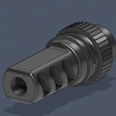 Muzzle brake 3 cổng cho airsoft (14mm CCW)