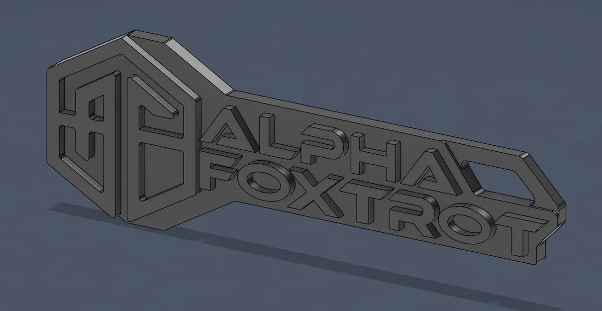 Alpha Foxtrot KeyRING - Móc khóa logo Alpha Foxtrot - Image 1