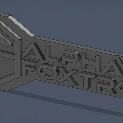 Alpha Foxtrot KeyRING - Móc khóa logo Alpha Foxtrot
