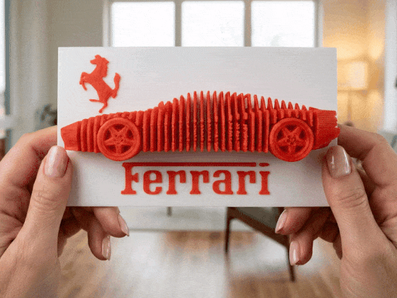 Mô hình Ferrari Testarossa Layered Model - Thumbnail 1