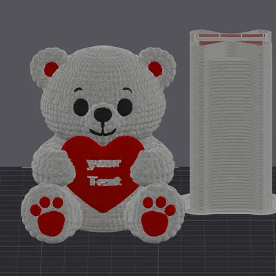 Valentine's Day - Gấu Teddy Tình Yêu Amigurumi