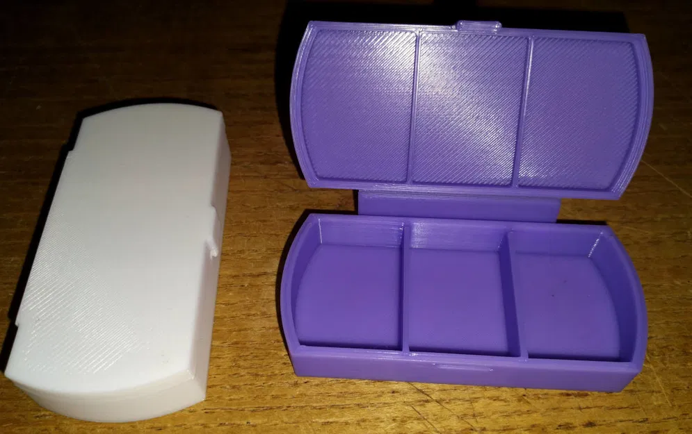 Hộp Đựng Thuốc (Pill Box) – thiết kế FreeCAD, in không cần support - Image 1