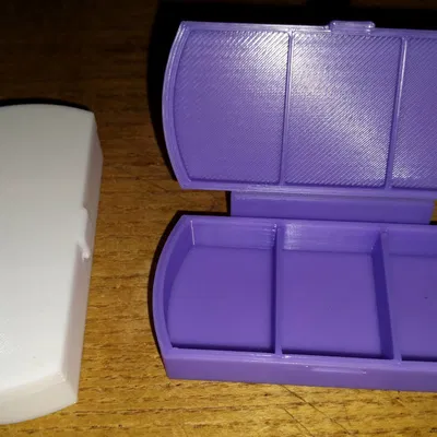 Hộp Đựng Thuốc (Pill Box) – thiết kế FreeCAD, in không cần support