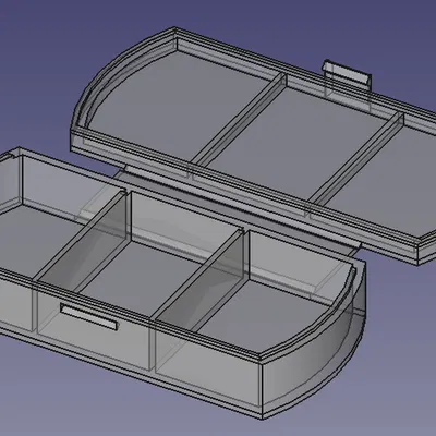 Hộp Đựng Thuốc (Pill Box) – thiết kế FreeCAD, in không cần support