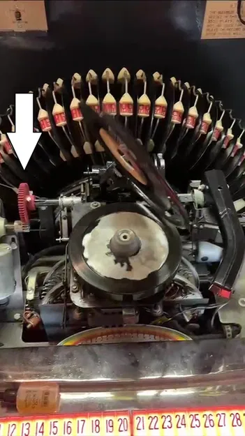 Bánh răng tay gắp đĩa Rock-Ola Tempo II Jukebox (Record Arm Gear) - Image 2