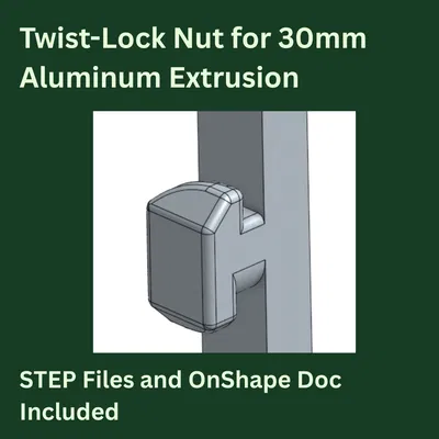 Đai ốc khóa xoay cho nhôm định hình (30×30mm)