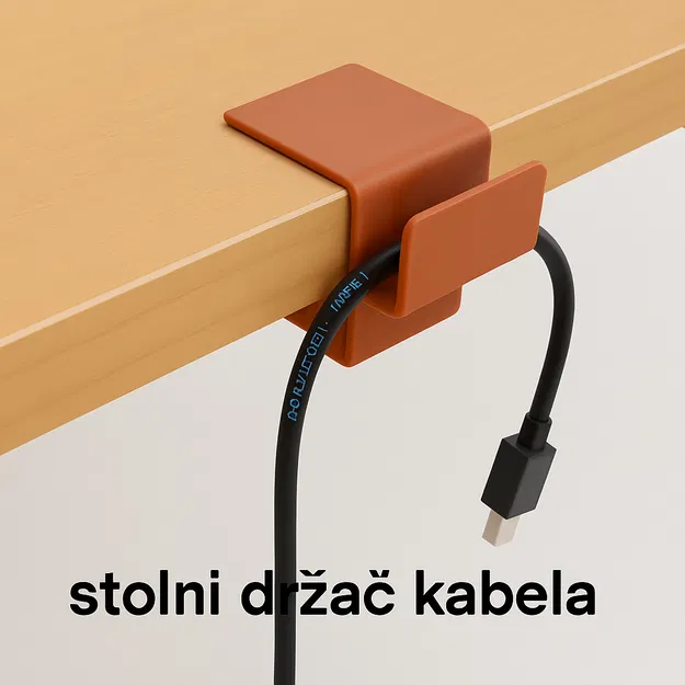 Kẹp giữ cáp cho bàn (table desk cable holder/stolni držač kabela) - Image 2