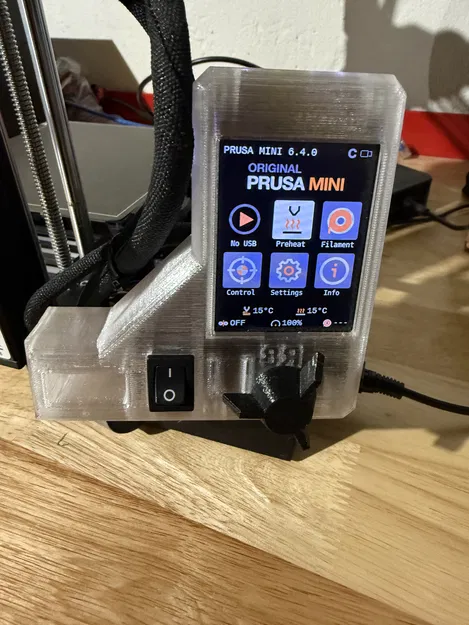 Vỏ Enclosure Prusa MINI – Housing Màn Hình Ngoài kèm Công Tắc Nguồn - Image 1