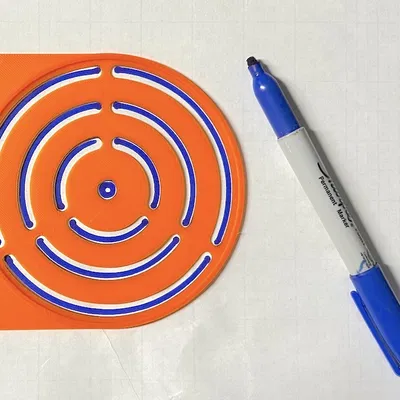 Khuôn Vẽ Hồng Tâm Bullseye (Bullseye Stencil)