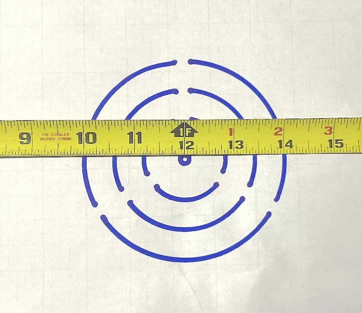 Khuôn Vẽ Hồng Tâm Bullseye (Bullseye Stencil) - Image 4